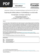 Exploring The Hidden Patterns of Cyberbullying On Social Media Exploring The Hidden Patterns of Cyberbullying On Social Media