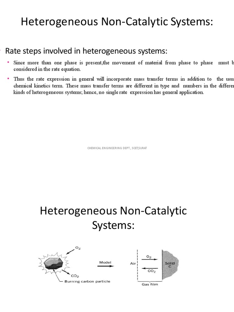 Heterogeneous Non-Catalytic Systems | PDF | Technology & Engineering