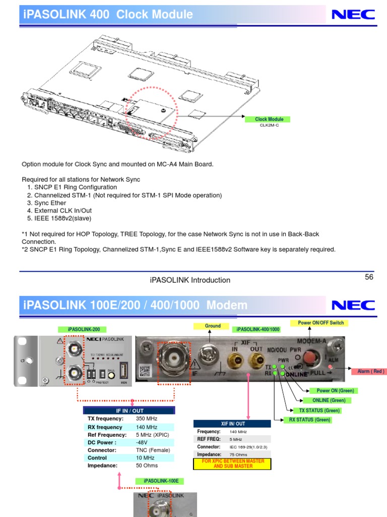 iPASOLINK 400/1000 Configuration Guide | PDF | Ethernet ...