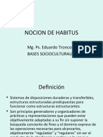 Nocion de Habitus