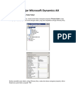 Catatan Belajar Microsoft Dynamics AX