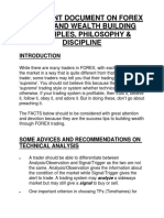 Important Document On Forex Trade and Wealth Building Principles, Philosophy & Discipline