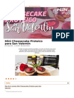 ▷ Receta Mini Cheesecake Proteico para San Valentín【HSN Blog】