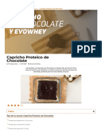 ▷ Capricho Proteico de Chocolate en forma de Bizcocho【HSN Blog】