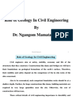 Role of Geology in Civil Engineering by Mamata Ngangom