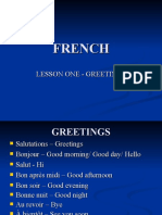 FRENCH - 1 Greetings