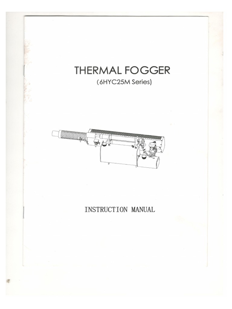 Fogging Machine User Manual | PDF