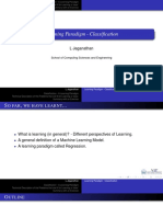 Classification - Learning Paradigm in 40 Characters