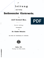 Marx Adolf Bernhard Anleitung Zum Vortrag Beethovenscher Klavierwerke 2 Auflage Otto Janke 1875