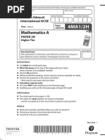 Mathematics A: Pearson Edexcel International GCSE