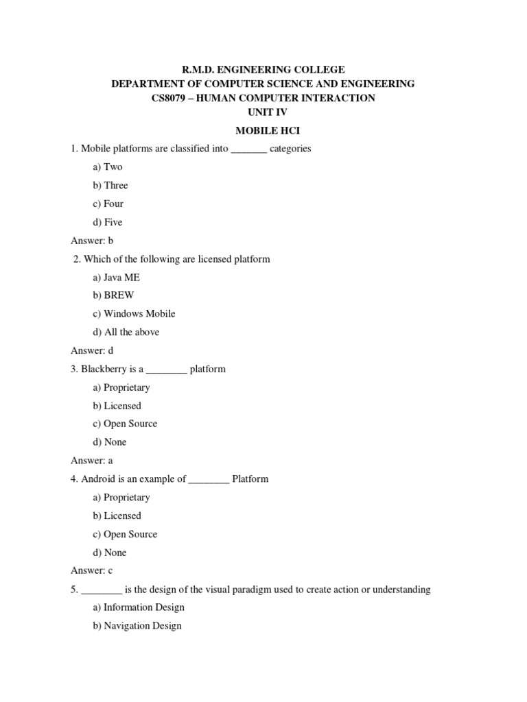 An Assessment of Key Concepts in Mobile Human Computer Interaction ...