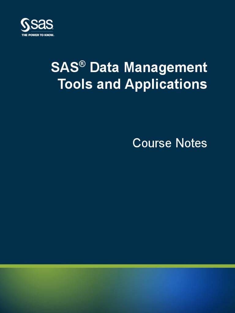Sas Data Management | PDF | Databases | Sas (Software)