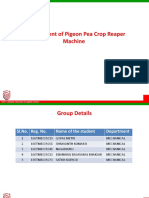 Development of Pigeon Pea Crop Reaper Machine: ©M. S. Ramaiah University of Applied Sciences