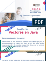 Sesión 16 Vectores en Java