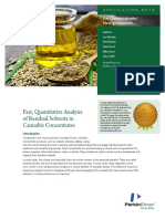 PKI - 2019 - AN Fast, Quantitative Analysis of Residual Solvents in Cannabis Concentrates by GCMS