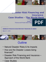 Disaster Risk Financing - World Bank Experience