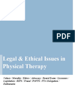 Legal & Ethical Issues in Physical Therapy