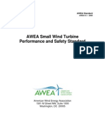 AWEA 2009 Small Turbine Standard