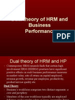 Dual Theory of HRM and Business: Performance