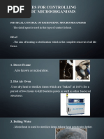 Techniques For Controlling Pathogenic Microorganisms