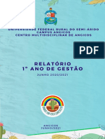 Relatório 1º Ano de Gestão - Angicos - 2021