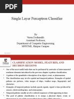 Single Layer Perceptron Classifier