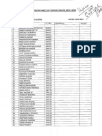 Directorate distribution sheets