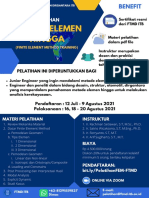 Pamflet Pelatihan FEM FTMD ITB