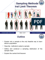 Lecture 5: Sampling Methods and Central Limit Theorem