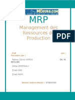 MRP Management Des Ressources de Production