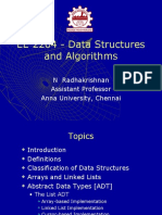 EE 2204 - Data Structures and Algorithms: N Radhakrishnan Assistant Professor Anna University, Chennai