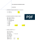 Práctica Calificada de Matemática Básica