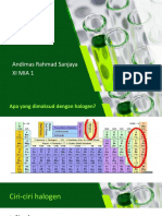 Andimas Rahmad Sanjaya XII MIA 1 Tugas Presentasi Halogen