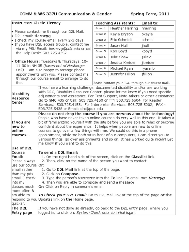 Communication & Gender Course Guide | PDF | Gender Studies | Gender
