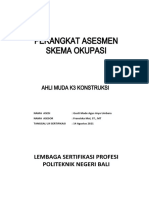 Cover & Ceklis Dokumen Ahli Muda k3 Konstruksi