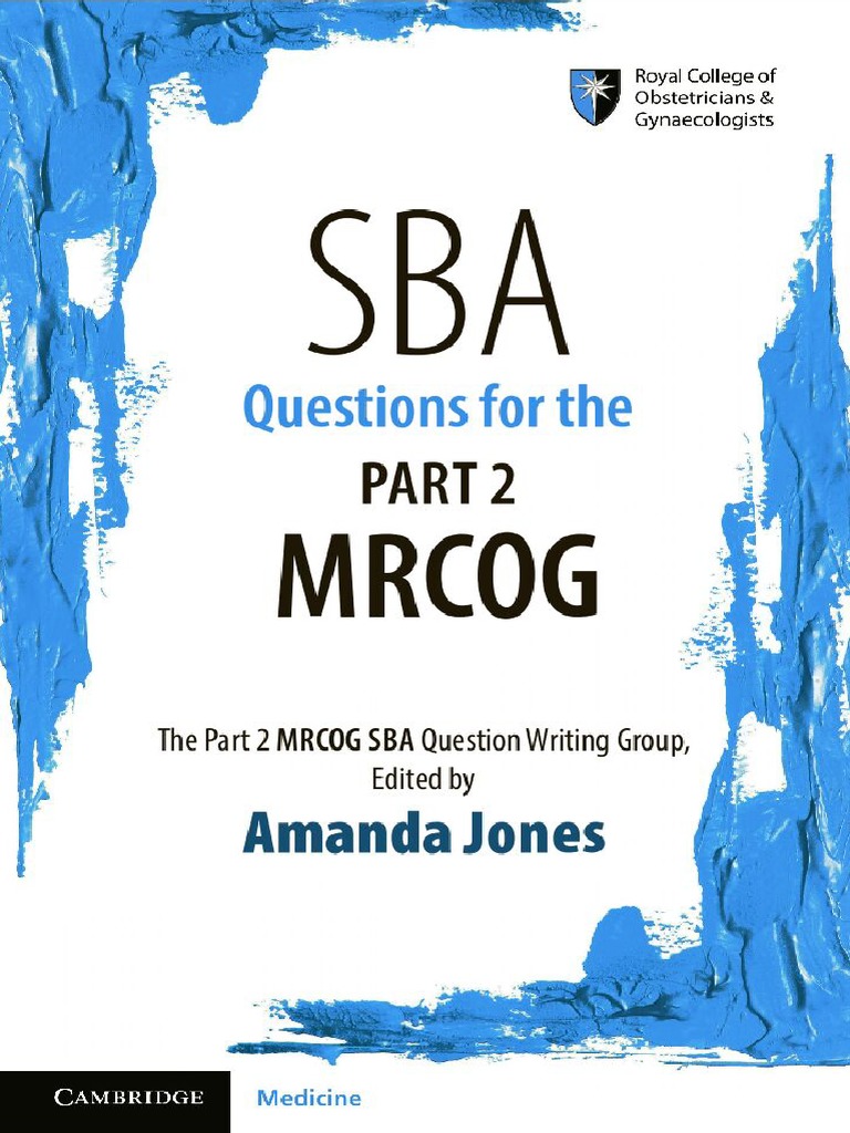 Sba Questions For The Part 2 Mrcog Pdf