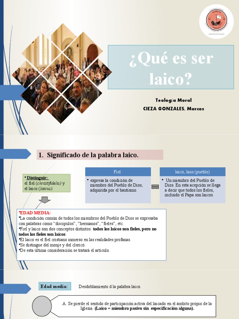 Significado y rol del laico en la Iglesia | PDF | Iglesia Católica | Dios