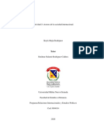 Actividad 2 - Actores Del Sociedad Internacional