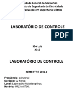 UFMA Engenharia Elétrica Laboratório de Controle Análise Planta Biquad