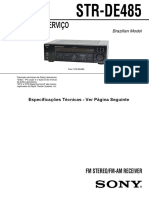 Manual de serviço para receptor FM/AM STR-DE485