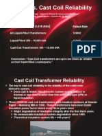 Cast Coil Transformer Reliability Data vs. Liquid Filled  Transformers