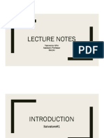 Lecture Notes: Tasneema Afrin Assistant Professor Iba, Du