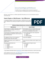 Difference Between Search Engine and Web Browser