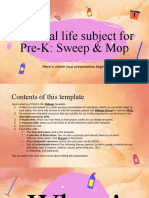 Practical Life Subject For Pre-K - Sweep & Mop by Slidesgo