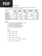 4 - Sample Problems - Standard Costing and Variance Analysis