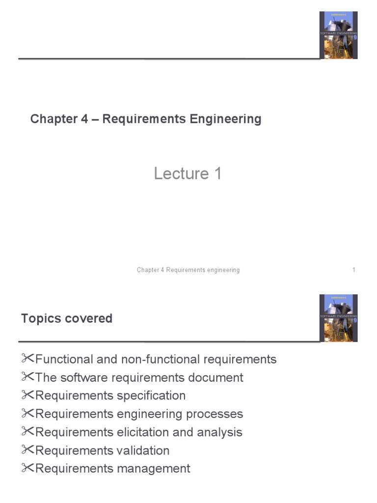 Chap 4 - Requirements Engineering 1 | PDF | System | Reliability ...