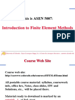 This Is ASEN 5007:: Introduction To Finite Element Methods
