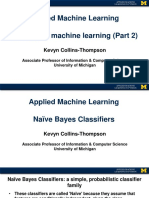 Applied Machine Learning Supervised Machine Learning (Part 2)