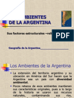CLASE - Los Ambientes en La Argentina