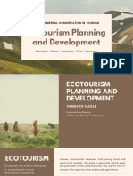 Ecotourism Planning and Development: Environmental Conservation in Tourism